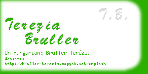 terezia bruller business card