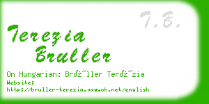 terezia bruller business card